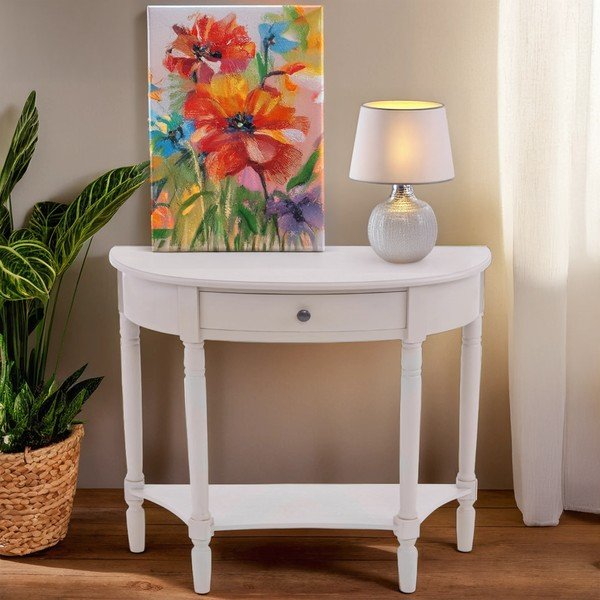 Sivý konzolový stolík z borovicového dreva 33x81 cm Heritage – Premier Housewares-image-2