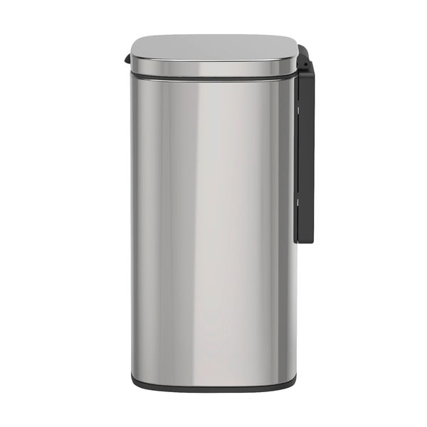 Strieborný odpadkový kôš z nehrdzavejúcej ocele Wenko Sare-image-4