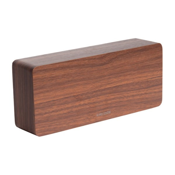 Budík v drevenom dekore Karlsson Tube, 21 × 9 cm-image-1