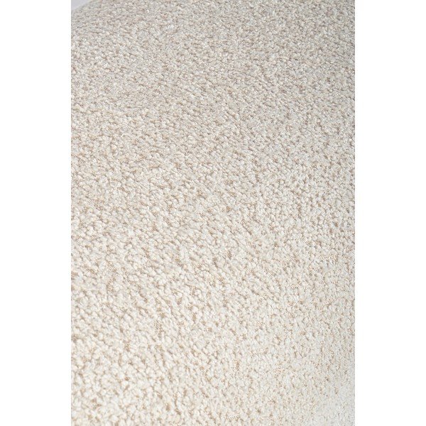 Krémovobiela polstrovaná lavica z textílie buklé Dayla – Bizzotto-image-3