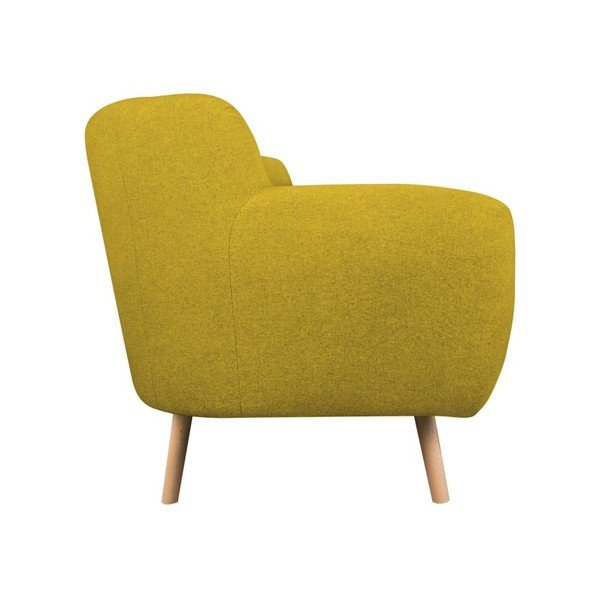Žltá trojmiestna pohovka Kooko Home Pop-image-2