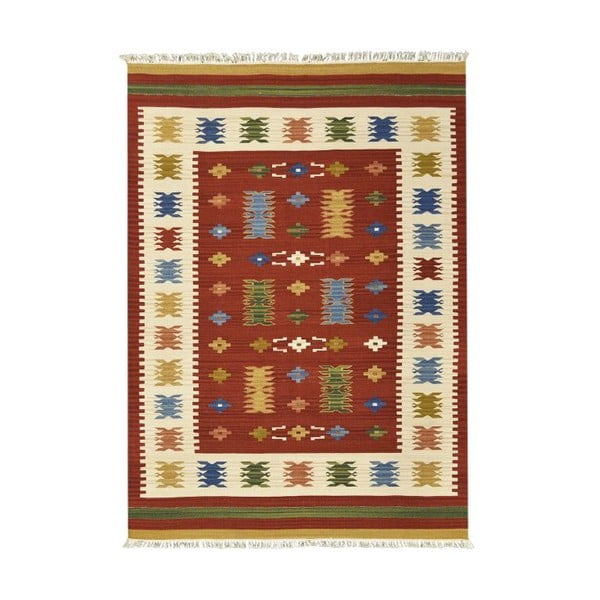 Ručne tkaný koberec Kilim Jasmine, 95x155 cm
