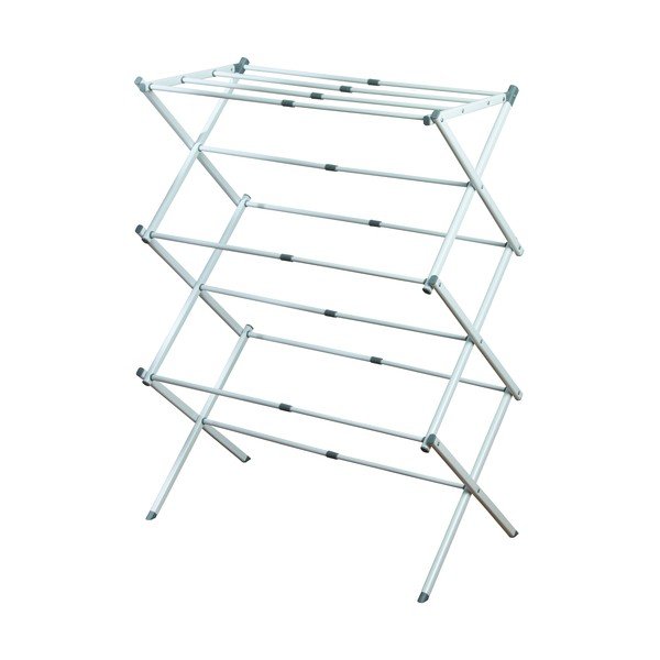 Biely trojposchodový sušiak na bielizeň iDesign Brezio, 75 x 38 cm-image-2