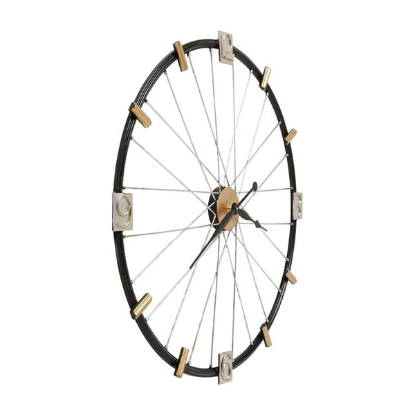 Nástenné hodiny Kare Design Spoke Wheel, priemer 80 cm