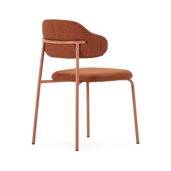 Jedálenská stolička v súprave v terakotovej farbe 4 ks Adriel – Marckeric-image-4