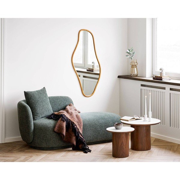 Okrúhly odkladací stolík s keramickou doskou ø 40 cm Noli – House Nordic-image-3