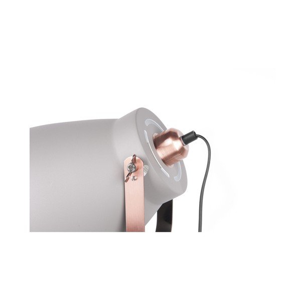 Sivá stojacia lampa s detailmi v medenej farbe Leitmotiv Mingle-image-2