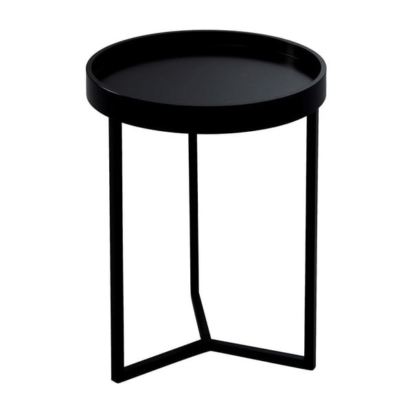 Čierny odkladací stolík Design Twist Tallin