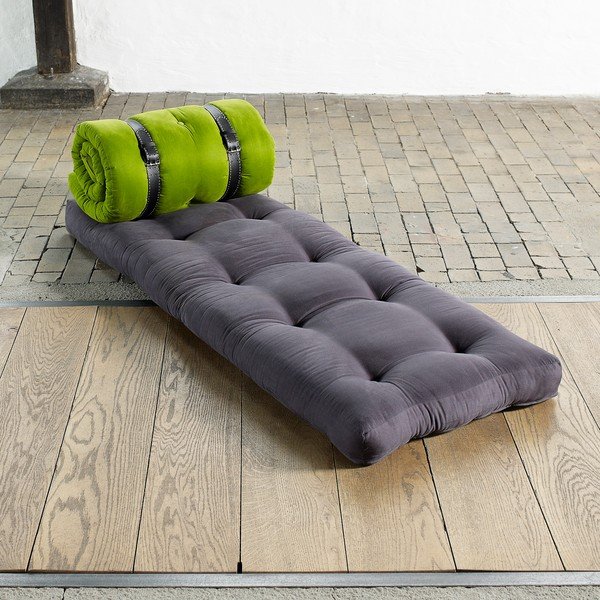 Rozkladacie kreslo Karup Buckle Up Black/Lime-image-4
