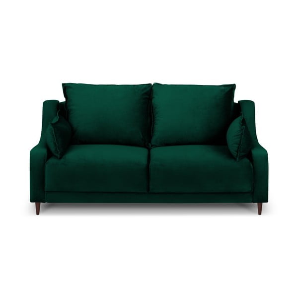 Zelená zamatová pohovka Mazzini Sofas Freesia, 150 cm