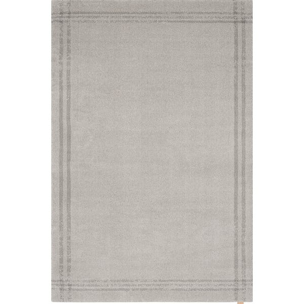 Krémovobiely vlnený koberec 240x340 cm Calisia M Grid Rim – Agnella