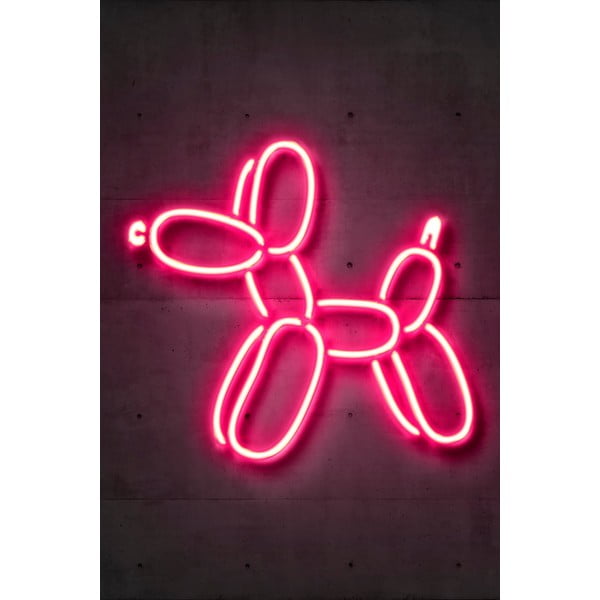 Plagát Blue-Shaker Neon Art Balloon Dog, 30 x 40 cm