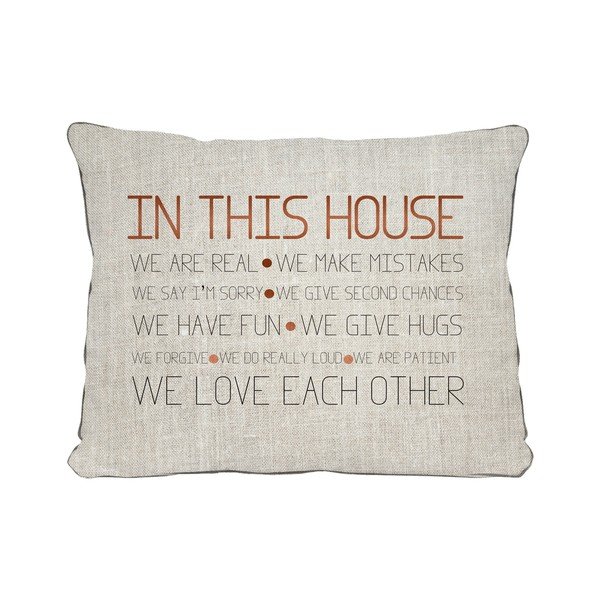 Béžový vankúš Really Nice Things House, 50 x 35 cm