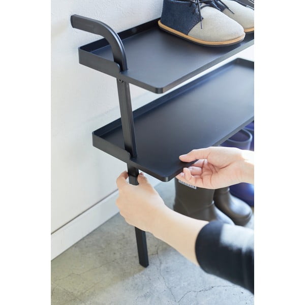 Čierny kovový detský stojan na topánky Tower – YAMAZAKI-image-2