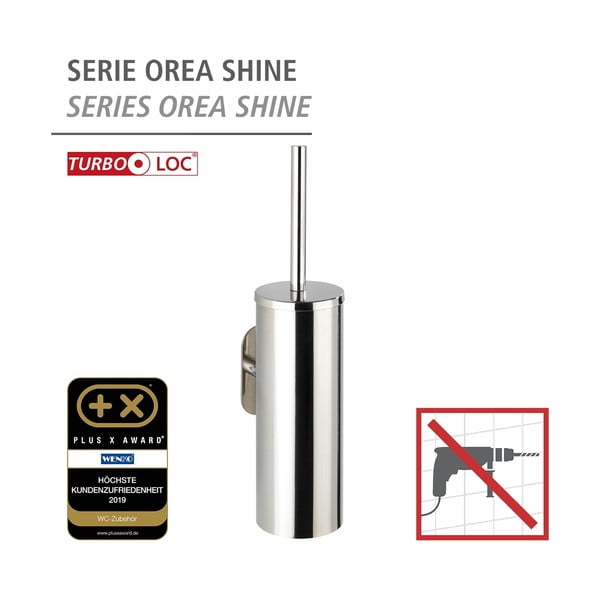 Samodržiaca WC kefa z antikoro ocele Wenko Orea-image-3