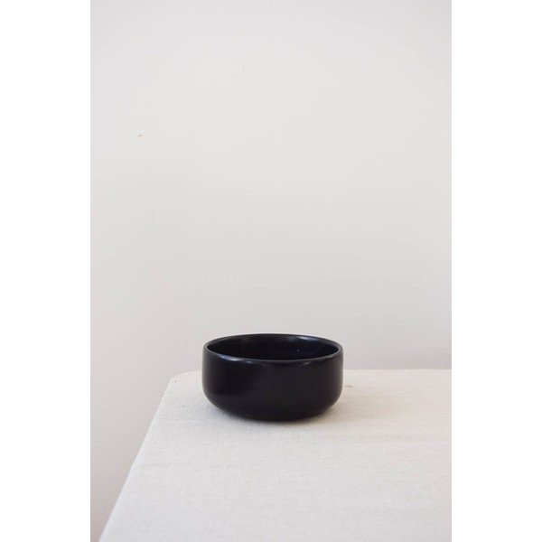 Čierna kameninová miska ÅOOMI Luna, ø 15 cm-image-1