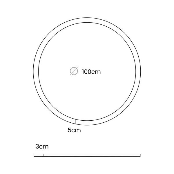 Sivá detská hracia podložka ø 100 cm – Meowbaby-image-1