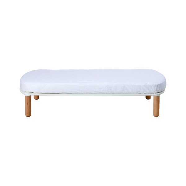 Biela detská postieľka z bukového dreva Flexa Baby, 70 x 140 cm-image-1