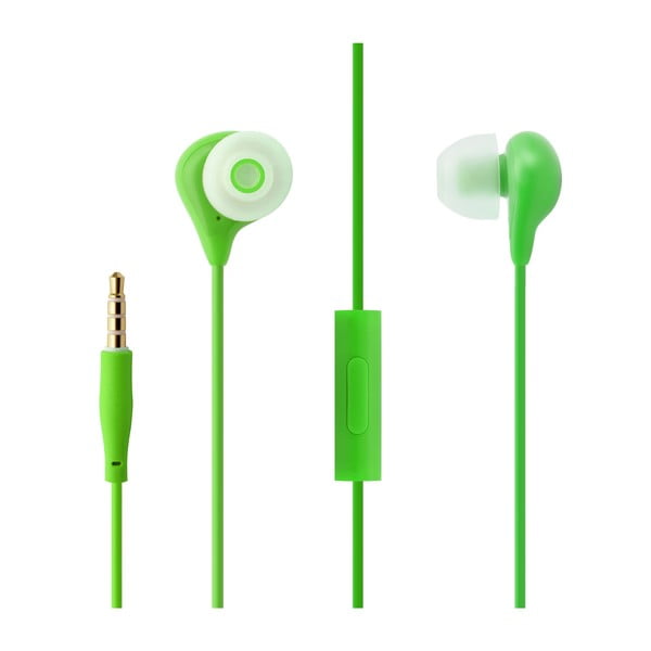 In-ear slúchadlá s mikrofónom FIXED EGG1, zelené