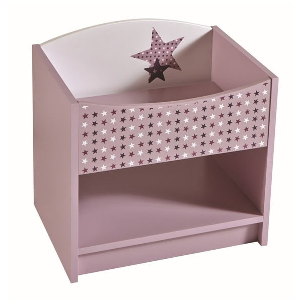 Ružový nočný stolík Demeyere Fairy
