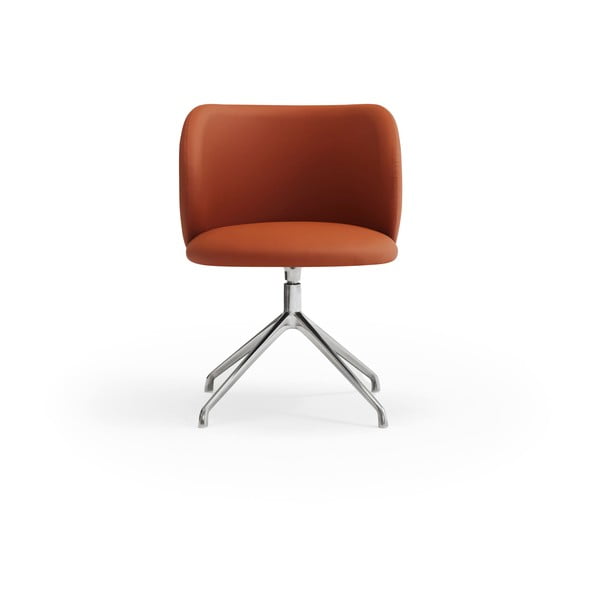 Oranžové čalúnené jedálenské kreslo Mogi – Teulat-image-2