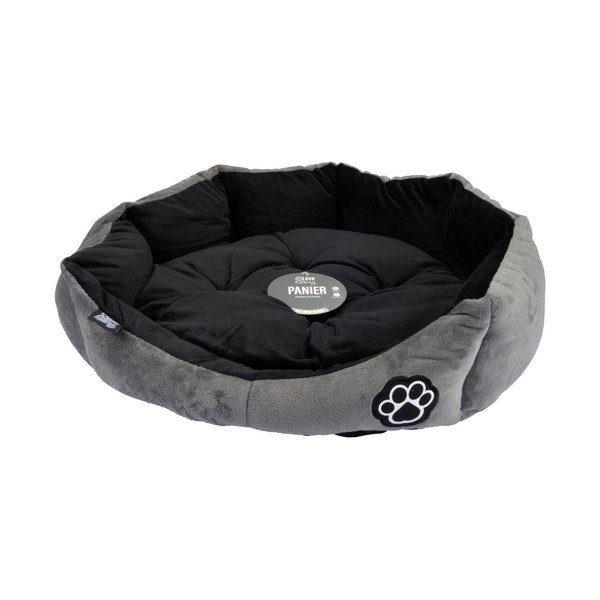 Sivý semišový pelech pre psa ø 50 cm Flakes – Love Story-image-2