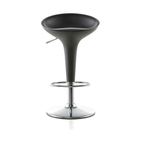 Tmavosivá barová stolička Magis Bombo, výška 50/74 cm