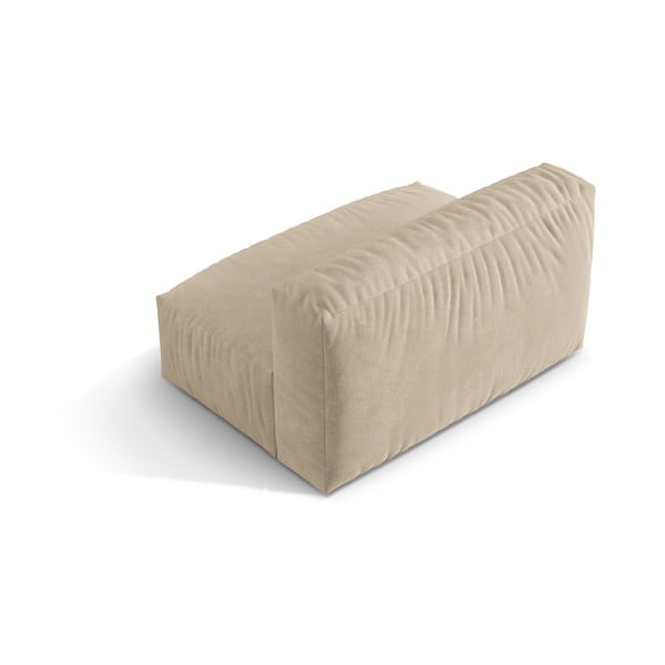 Béžový zamatový modul pohovky (stredový diel) Martina – Micadoni -image-2