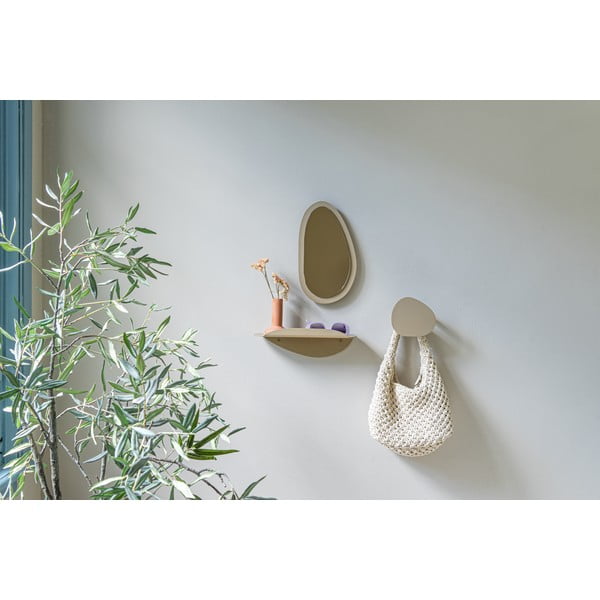 Béžová kovová polica 34 cm Pipa – Spinder Design-image-4