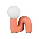Oranžová keramická stolová lampa (výška  21,5 cm) Quinn – Reality