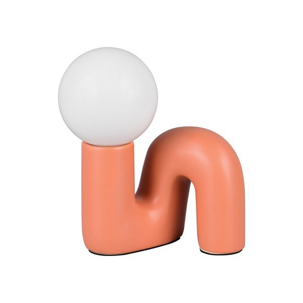 Oranžová keramická stolová lampa (výška  21,5 cm) Quinn – Reality