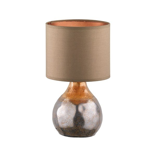 Hnedá stolová lampa Fischer & Honsel Bollo