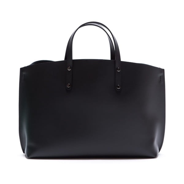 Čierna kožená kabelka Luisa Vannini 3034-image-1