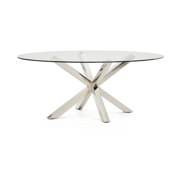 Jedálenský stôl so sklenenou doskou 100x200 cm Argo – Kave Home