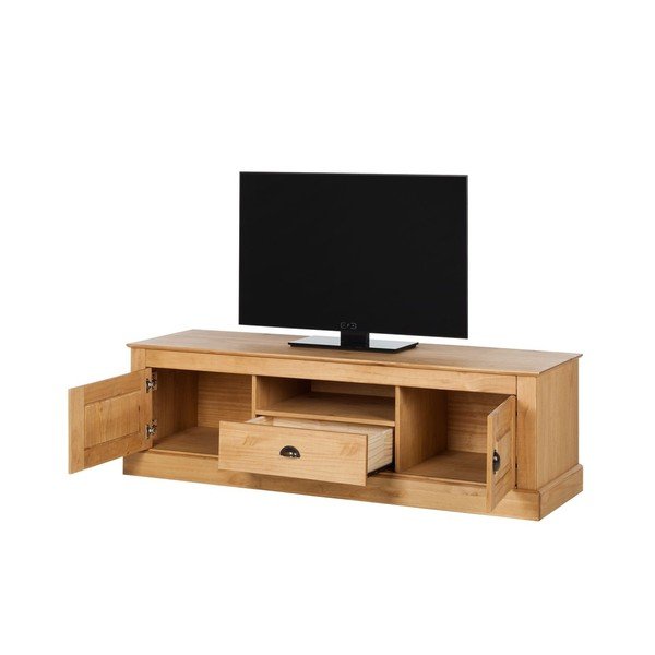 Prírodná TV komoda z borovicového dreva Støraa Tommy-image-2