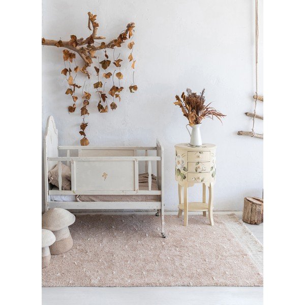 Béžový prateľný ručne tkaný bavlnený koberec 140x200 cm Woods Symphony Linen – Lorena Canals-image-1