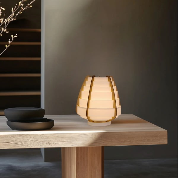 Biela stolová lampa (výška 27 cm) Nagoja – Candellux Lighting-image-3