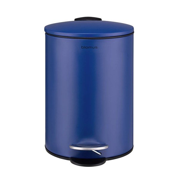 Modrý pedálový oceľový odpadkový kôš 3 l Tubo – Blomus