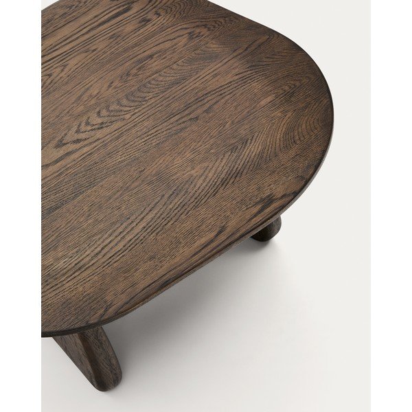 Odkladací stolík z dubového dreva 70x71 cm Pirita – Kave Home-image-4