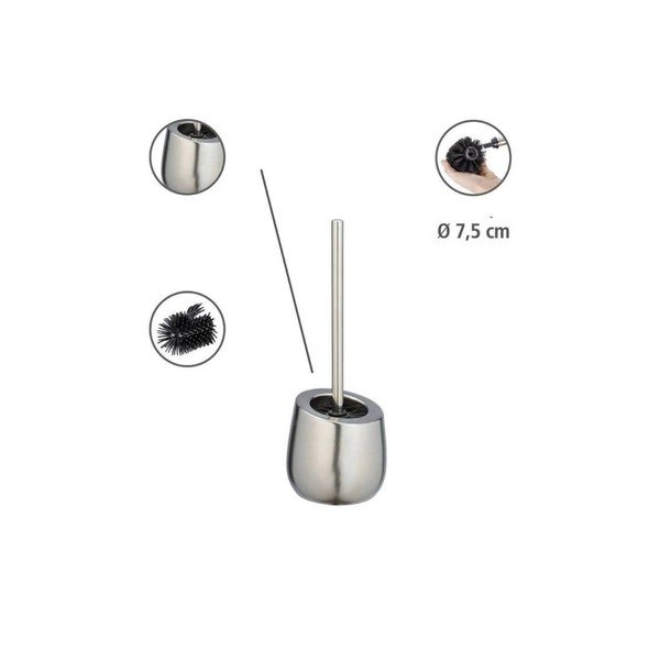 Keramická toaletná kefa Wenko Badi Chrome-image-3