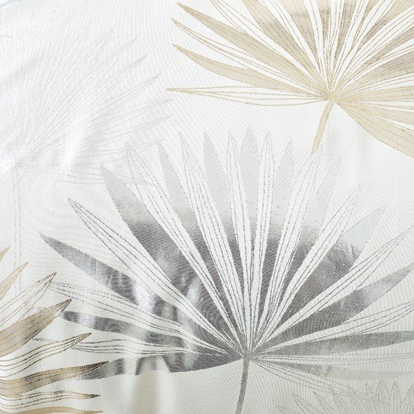 Béžové obliečky na dvojlôžko 200x200 cm Luxe Palm - Catherine Lansfield-image-4