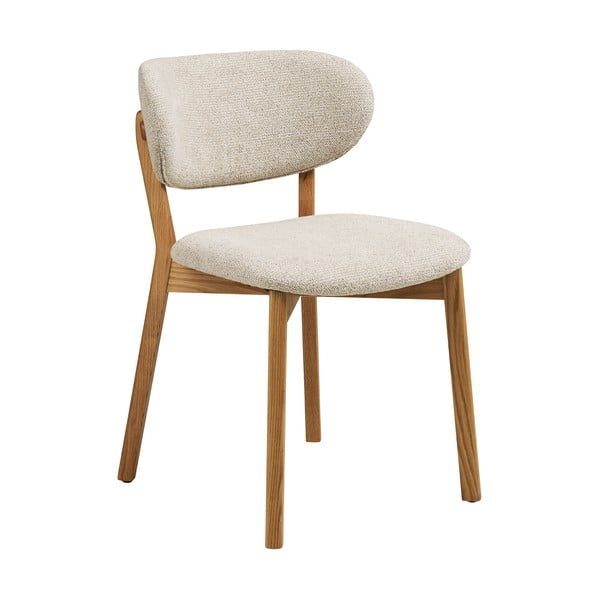 Béžová/v prírodnej farbe čalúnená jedálenská stolička Dunkirk – House Nordic