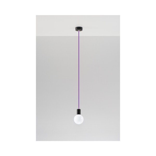 Fialové stropné svetlo Sollux Bombilla-image-1
