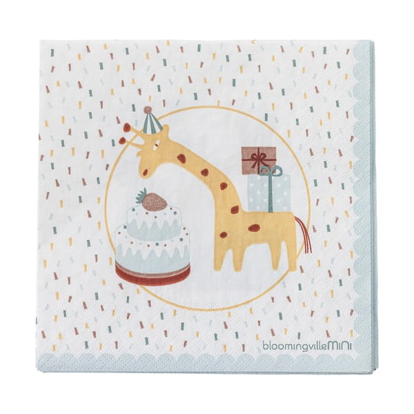 Papierové obrúsky v súprave 20 ks 33x33 cm Celebrate – Bloomingville Mini-image-3