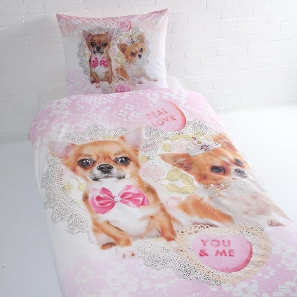 Bavlnené detské posteľné obliečky na jednolôžko Ekkelboom Vicky, 140 × 200 cm