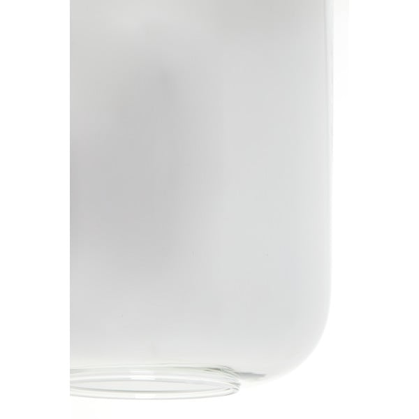 Čierne stropné svietidlo so skleneným tienidlom 100x22 cm Lekar - Light & Living-image-1