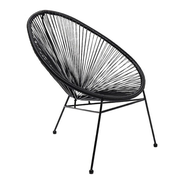 Čierna stolička Kare Design Spaghetti Black