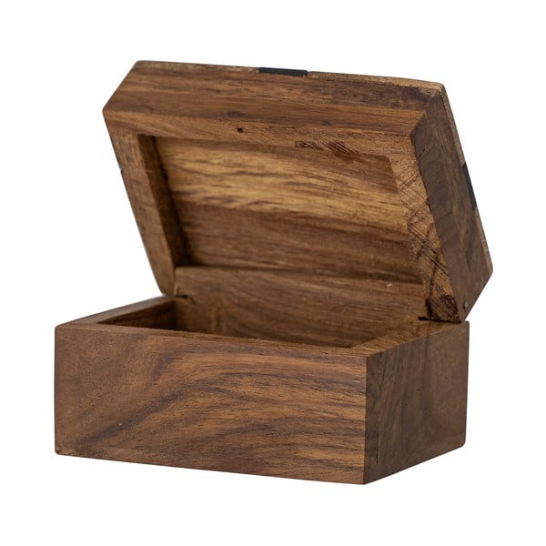 Hnedý dekoratívny drevený úložný box 6,5x4,5x4 cm Cemile – Bloomingville-image-2