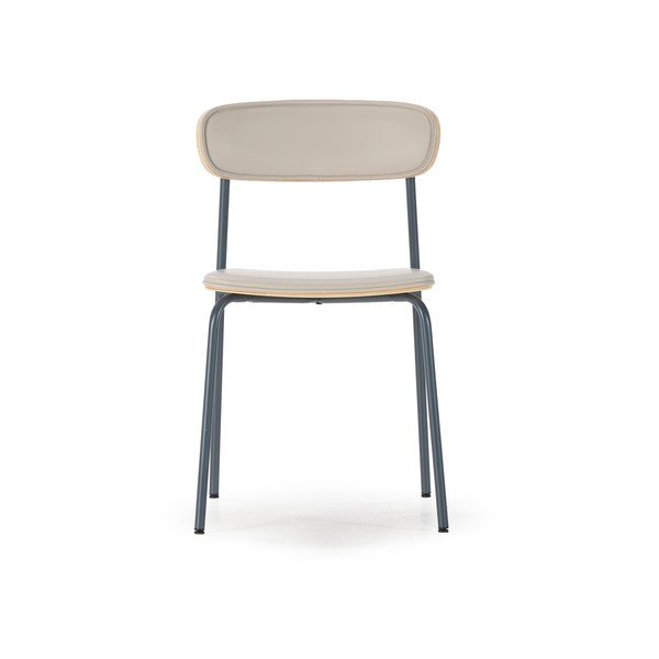 Béžové čalúnené stohovateľné jedálenské stoličky v súprave 2 ks Saula – Marckeric-image-2