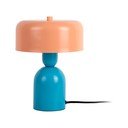 Modrá/oranžová stolová lampa (výška  24 cm) Double Funky – Leitmotiv
